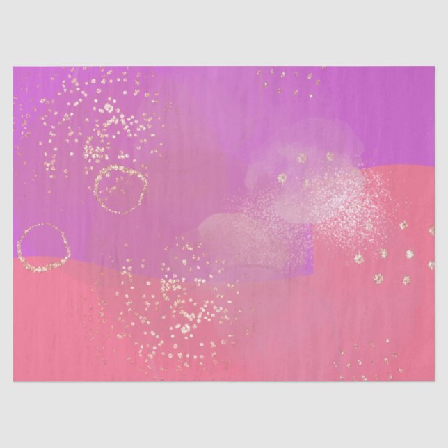 Romantic glitter pink art seidenpapier (Vorderseite)