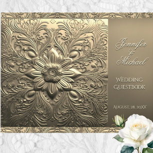 Romantic Gold Antique Look Livre d'or
