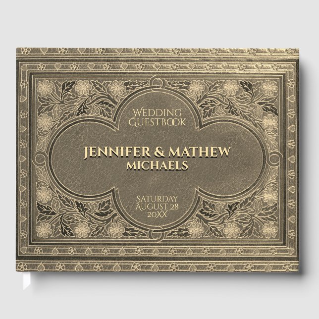 Romantic Gold Antique Look Livre d'or (Recto)
