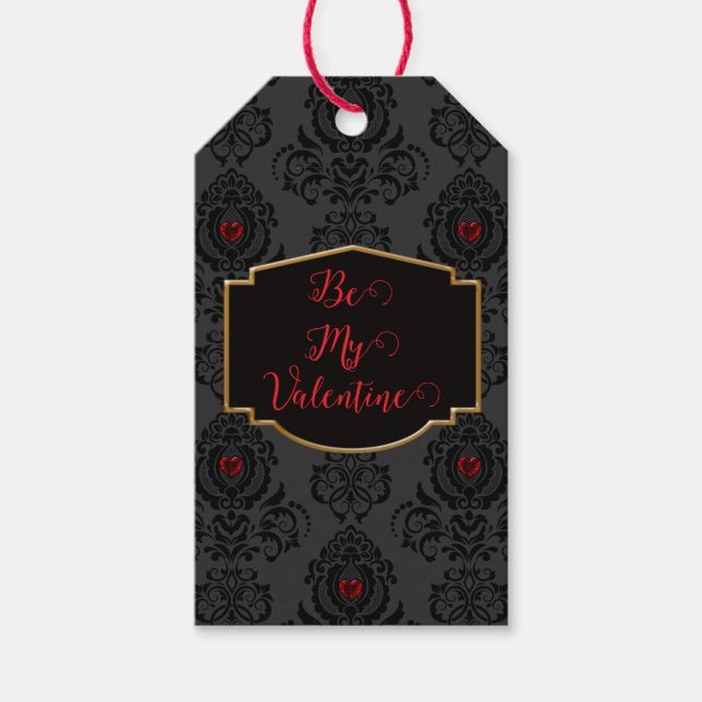 Romantic Goth Valentine  Geschenkanhänger (Vorderseite)