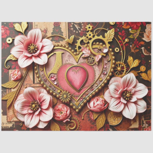 Romantic Gothic Tissue Paper Seidenpapier (Vorderseite)