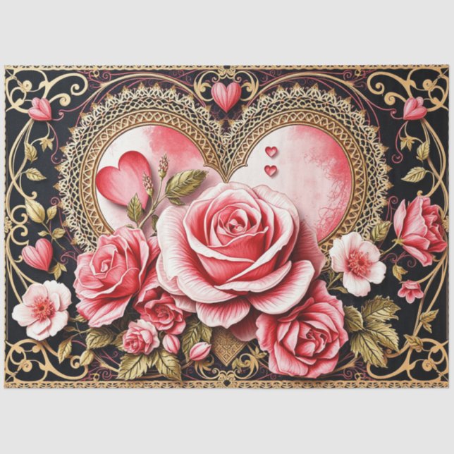 Romantic Gothic Tissue Paper Seidenpapier (Vorderseite)