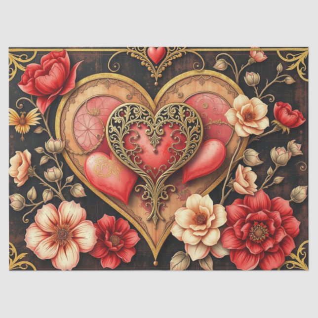 Romantic Gothic Tissue Paper Seidenpapier (Vorderseite)