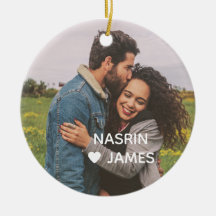 Romantic Heart Frame Custom Couple Photo