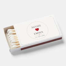 Romantic Heart Hochzeitsstreichholzschachtel | Per