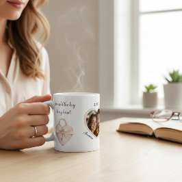 Romantic Heart Lock Couple Photo Mug Kaffeetasse