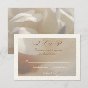 Romantic Ivory Magnolia 2 Wedding RSVP