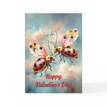Romantic Ladybugs in Flight