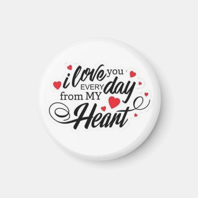Romantic Love Quote Magnet (Vorne)