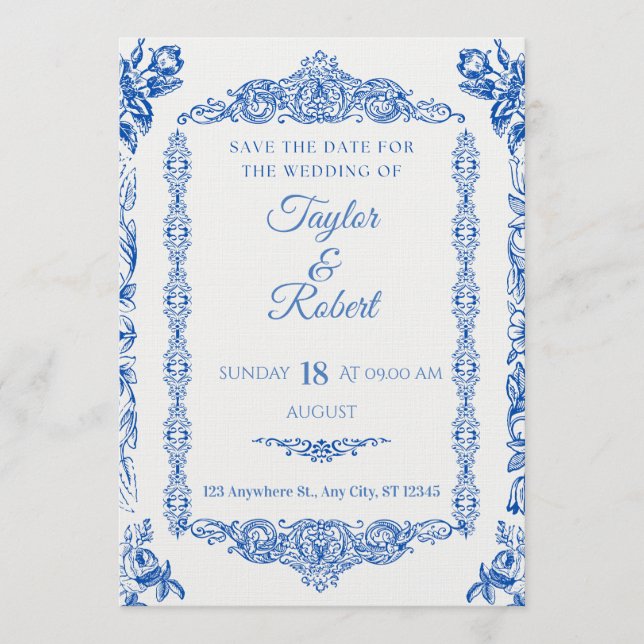 Romantic Love Quote Wedding Invitation (Devant)