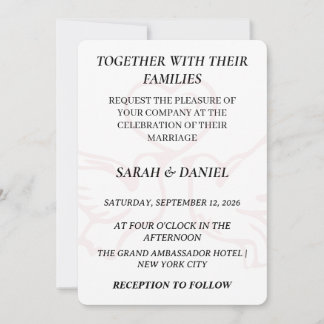 Romantic Lovebirds Heart Wedding Invitation | Lush Einladung
