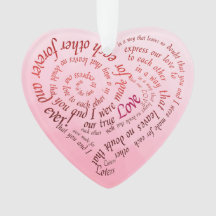 Romantic Lovers Vow Calligraphy Heart