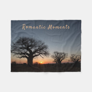 Romantic Momente Sunset Sacred Baobabs, Foto von Fleecedecke