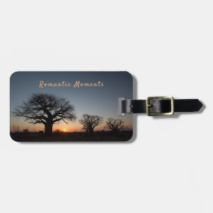 Romantic Momente Sunset Sacred Baobabs, Foto von Gepäckanhänger