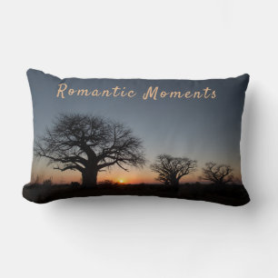 Romantic Momente Sunset Sacred Baobabs, Foto von Lendenkissen