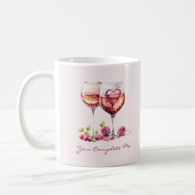 Romantic Mug – You Complete Me Quote Kaffeetasse (Links)