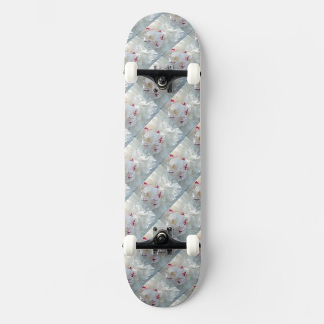 Romantic Multi Peony Skateboard (Vorderseite)