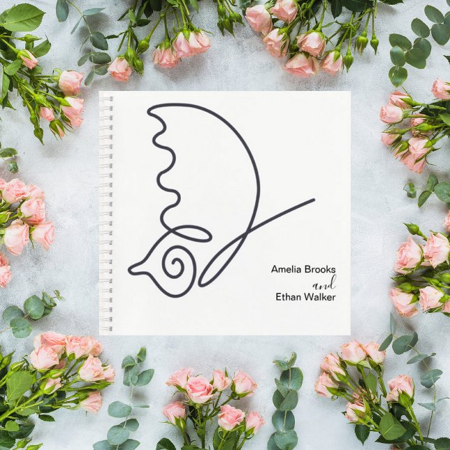 Romantic Neutral Toned Guestbook Notizbuch (Von Creator hochgeladen)
