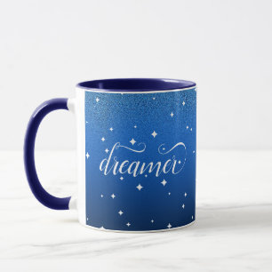 Romantic Ombre Midnight Blue Starry Dreamer Tasse