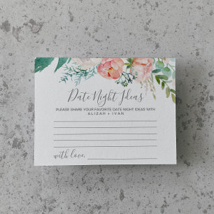 Romantic Peonies Date Nuit Idées Cartes