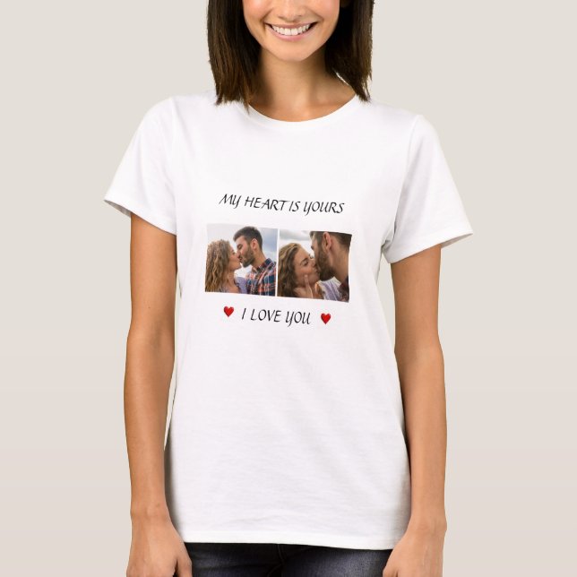 Romantic Photo T-Shirt – Valentine’s Day Gift (Vorderseite)