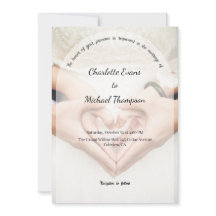 Romantic Photo Wedding Invitation