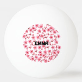 Romantic pink Cherry blosson Tischtennisball