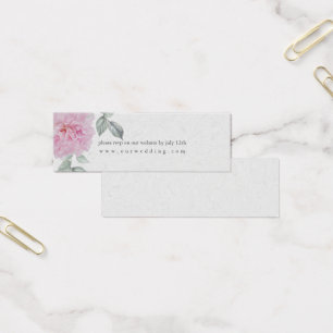 Romantic Pink Peonies Site Mariage RSVP
