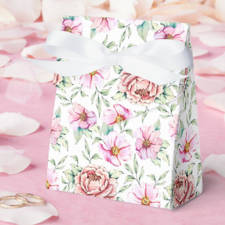 Romantic Pink Peony Watercolor Gift Box | Elegant Geschenkschachtel