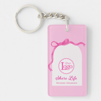 Romantic Pink Wedding Organizer Business Promotion Schlüsselanhänger