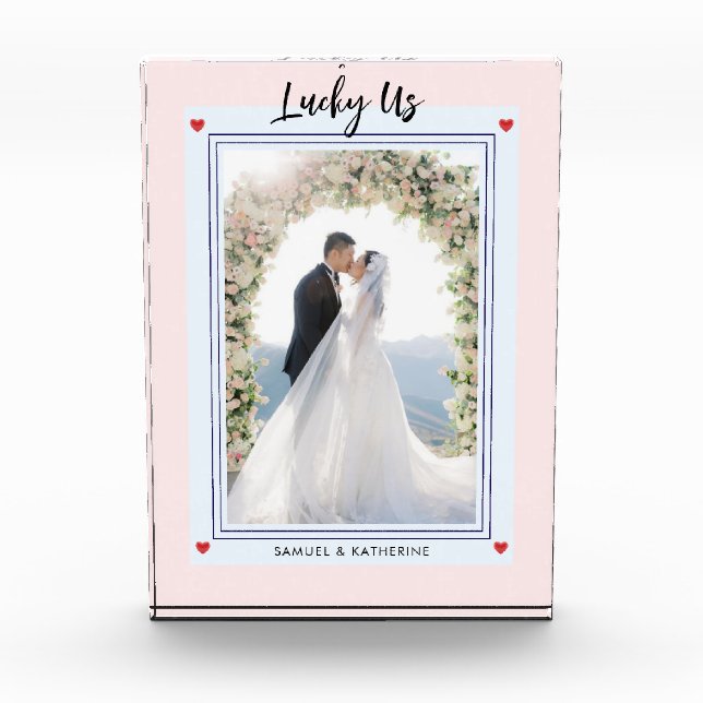 Romantic Playing Card Aesthetic Custom Names   Fotoblock (Vorderseite)