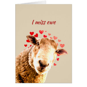 Romantic Pun Love Ewe Drôle Mouton Humour animal
