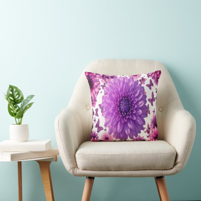 Romantic Rosy Floral Kissen (Stuhl )