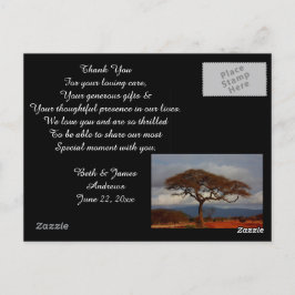 Romantic Safari Africa Bridal Danke, Karten