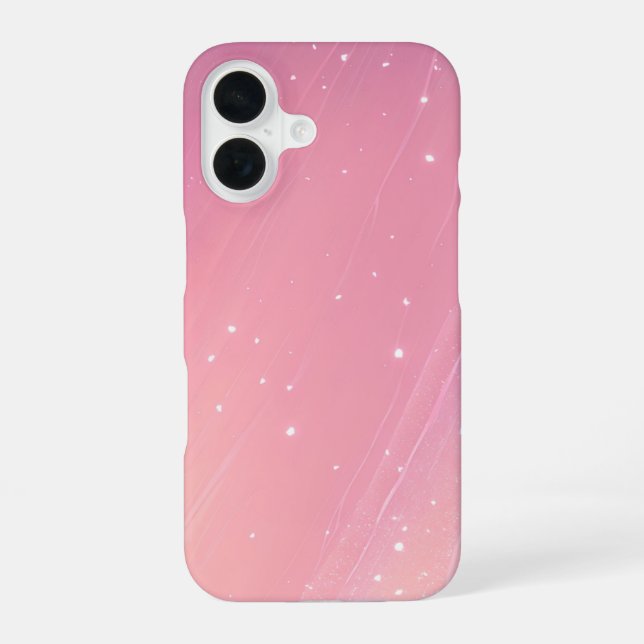 Romantic Sakura - Soft Pink Gradient Phone Case iPhone 16 Hülle (Rückseite)