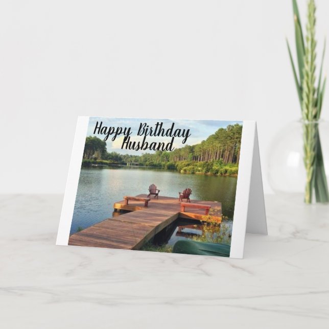 "ROMANTIC" & "SEHR LIEBE" HUSBLANS BIRTHTAG KARTE (Vorderseite)