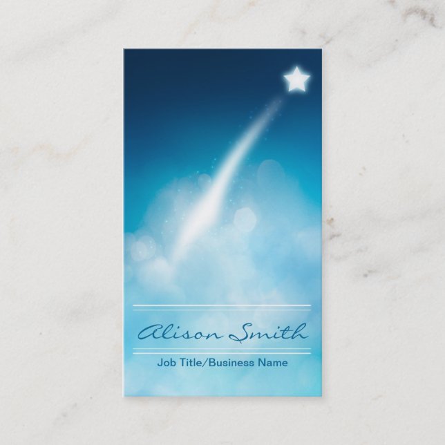 Romantic Shooting business star card Visitenkarte (Vorderseite)