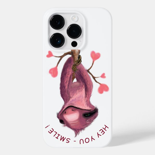 Romantic Sloth - Smile Case-Mate iPhone Case (Rückseite)