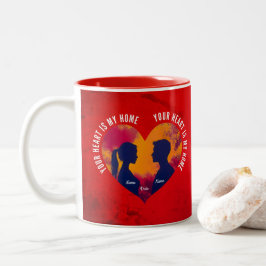 Romantic Sunset Soulmates Your Heart My Home Mug