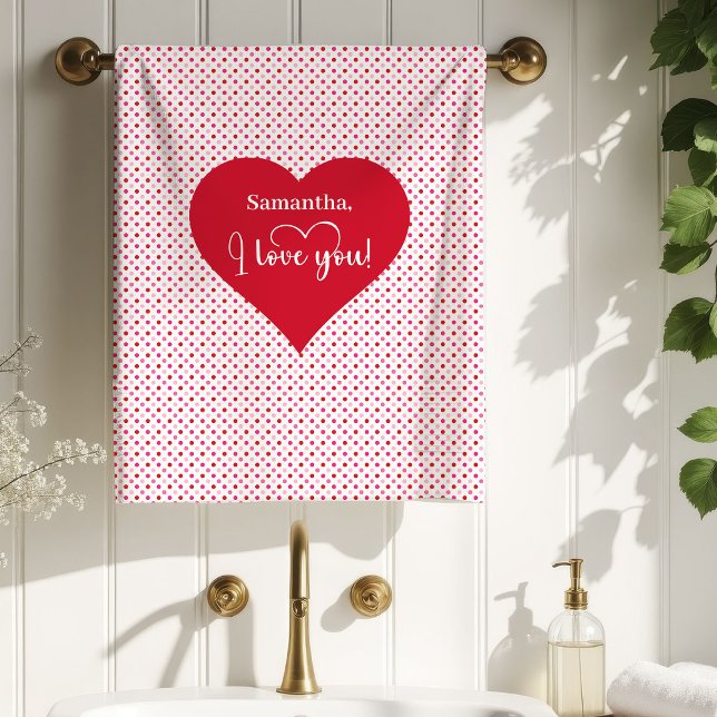 Romantic Valentine Bath Towel Gift for Wife (Romantic Valentine Bath Towel Gift for Wife)