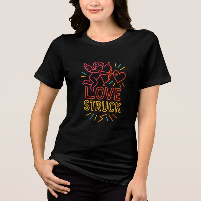 Romantic Valentine’s Day T-Shirt Tri-Blend Shirt (Vorderseite)