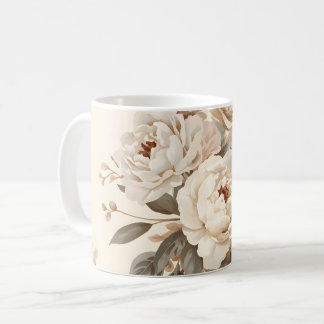 Romantic Vintage Floral Bouquet Pattern Kaffeetasse