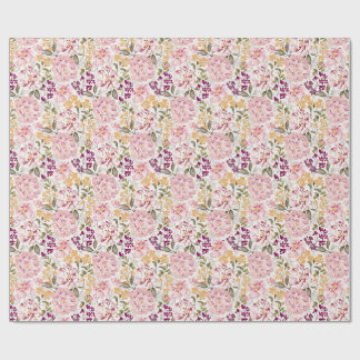 Romantic Watercolor Blush Pink Peony Floral Geschenkpapier