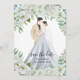 Romantic Watercolor Wedding Save The Date