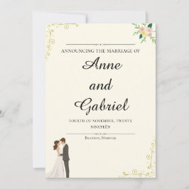 Romantic Wedding Invitation Einladung