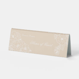 Romantic Wedding Peonies Ivory  Tischaufsteller