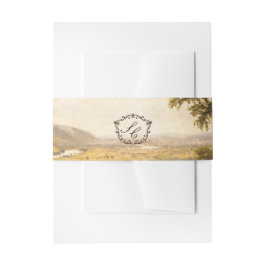 Romantic Western Ranch Wedding Photo Einladungsbanderole