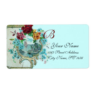 ROMANTICA AQUAMARINES BLUE FLORAL STRAND WEDING MO