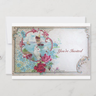 ROMANTICA, Elegante stilvolle Hochzeitsfeier, rosa Einladung