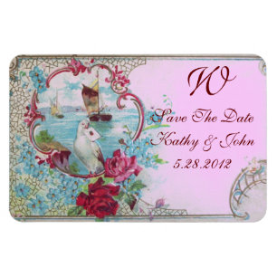 ROMANTİCA MONOGRAM, Save the Date Magnet
